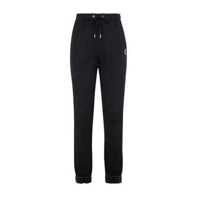 Shop Moncler Cotton Pants In Black