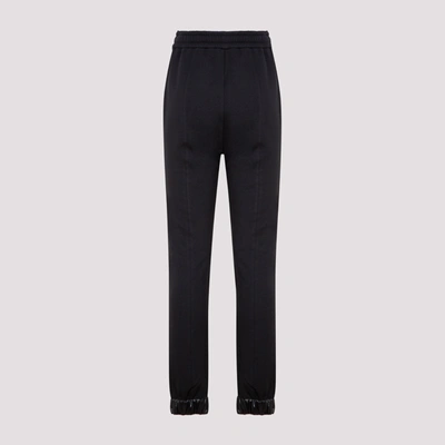 Shop Moncler Cotton Pants In Black