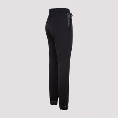 Shop Moncler Cotton Pants In Black