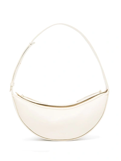Neous Neutral Orion Leather Shoulder Bag In Nude