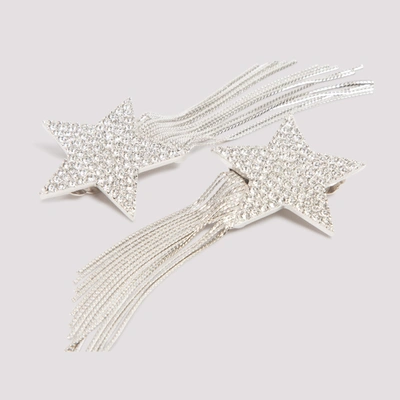 Shop Saint Laurent Pendant Earrings Jewellery In Metallic