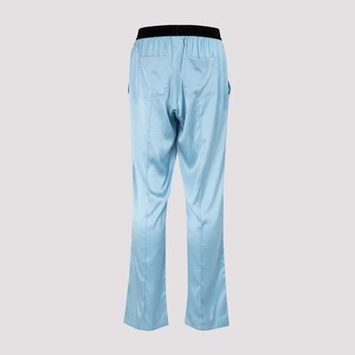 Shop Tom Ford Silk Pijama Pants Underwear In Blue