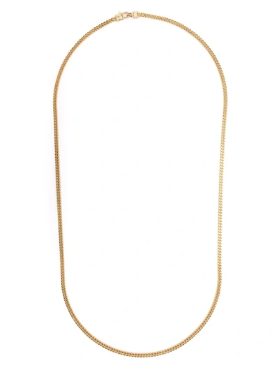 Shop Tom Wood M Curb Chain Necklace In Gold