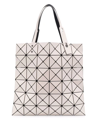 Shop Bao Bao Issey Miyake Lucent Geometric-panelled Tote Bag In Nude