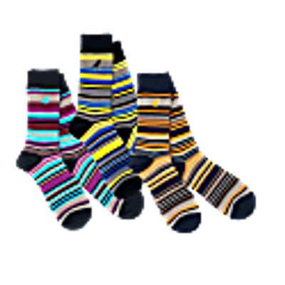Whalley Finch Salmo Stripes 3 Pair Box In Pair