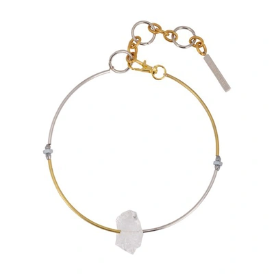 Shop Marine Serre Regenerated Stone Therapy Choker In 12 Gold