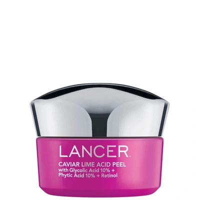 Shop Lancer Skincare Caviar Lime Acid Peel With Glycolic Acid 10 Phytic Acid 10 Retinol (1.7 Oz.)
