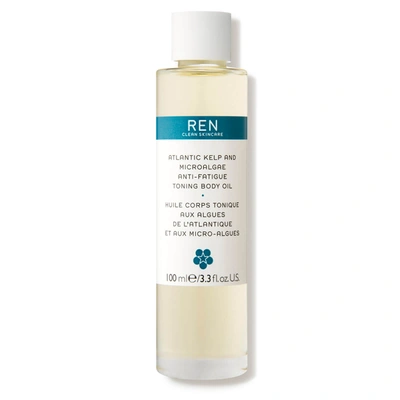Shop Ren Clean Skincare Atlantic Kelp And Microalgae Anti-fatigue Toning Body Oil (3.3 Fl. Oz.)