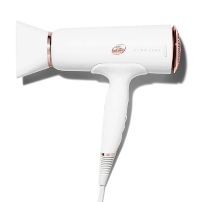 Shop T3 Cura Luxe Hair Dryer - White/rose Gold In White,rose Gold