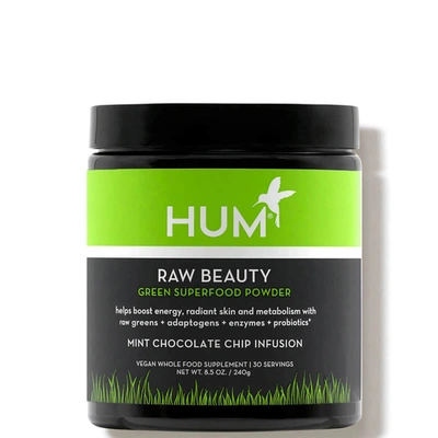 Shop Hum Nutrition Raw Beauty - Mint Chocolate Chip Infusion (8.5 Oz.)