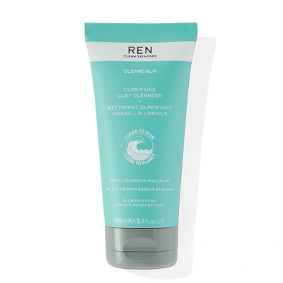 Shop Ren Clean Skincare Clearcalm Clarifying Clay Cleanser 5.1 Fl. Oz.
