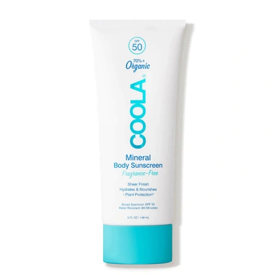 Shop Coola Mineral Body Sunscreen Lotion Spf 50 - Fragrance-free (5 Oz.)