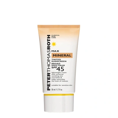 Peter Thomas Roth Max Mineral Tinted Sunscreen Cream Broad Spectrum Spf 45