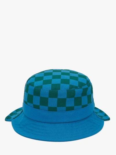 Shop Jw Anderson Asymmetric Bucket Hat In Blue