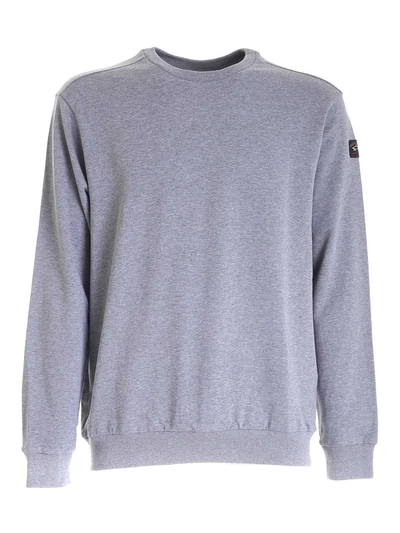 Shop Paul & Shark Logo Sweatshirt In Grey