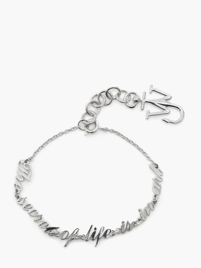 Shop Jw Anderson Oscar Wilde Capsule: Bracelet In Silver