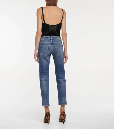 Ag Ex Boyfriend Stretch-cotton Jeans In Blue
