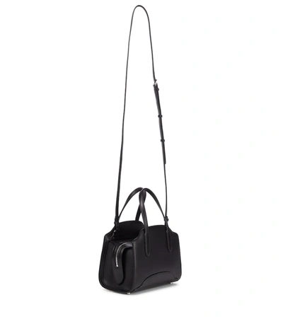 Loro Piana Sesia Micro Leather Tote In Black