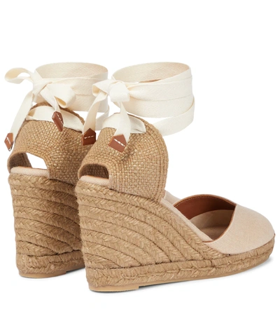 CASTAÑER Carina 80 canvas wedge espadrilles