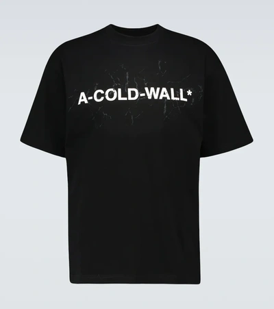 Shop A-cold-wall* Short-sleeved Logo T-shirt In Black