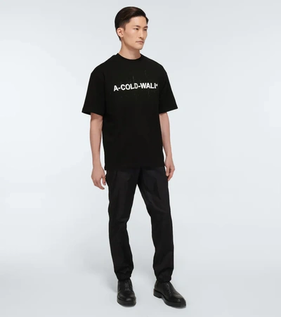 Shop A-cold-wall* Short-sleeved Logo T-shirt In Black