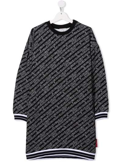 Shop Givenchy Logo-print Casual Dress In Black