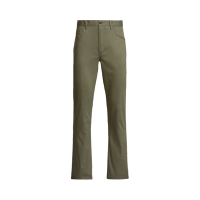 Shop Polo Ralph Lauren Tailored Fit Performance Twill Pant In Fossil Green