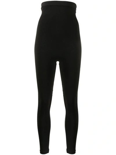 Shop Spanx High-waisted Stretch-fit Leggings In Schwarz