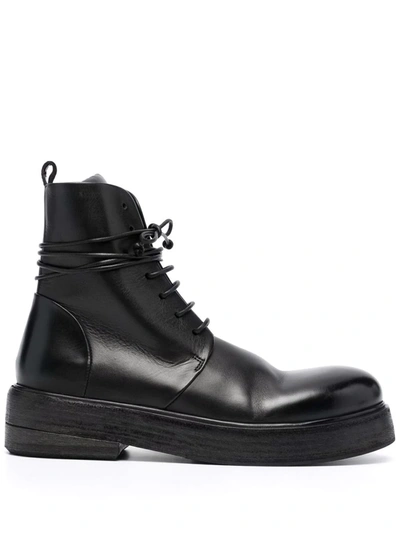 Shop Marsèll Lace-up Ankle-length Boots In Schwarz