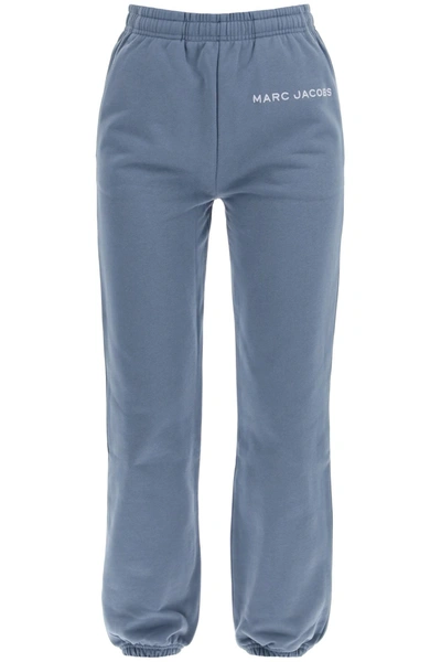 Shop Marc Jacobs Logo Embroidered Sweatpants In Blue