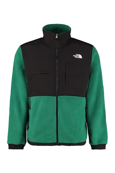 Shop The North Face Denali 2 Logo Fleece Jacket In Green