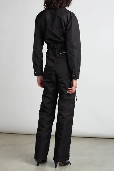 Shop Bottega Veneta Zip-detailed Shell Jumpsuit In Brown