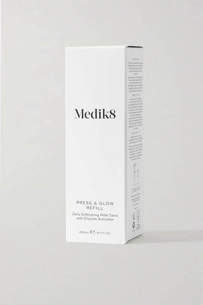 Shop Medik8 Press & Glow Refill, 200ml In Colorless