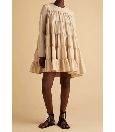 Shop Merlette Soliman Dress In Light Beige