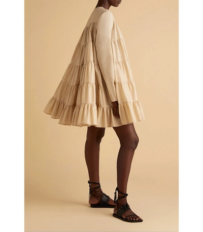 Shop Merlette Soliman Dress In Light Beige