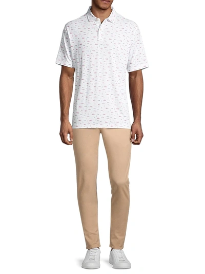 Shop Peter Millar Men's Drirelease Natural Touch Lighthouse Polo In White