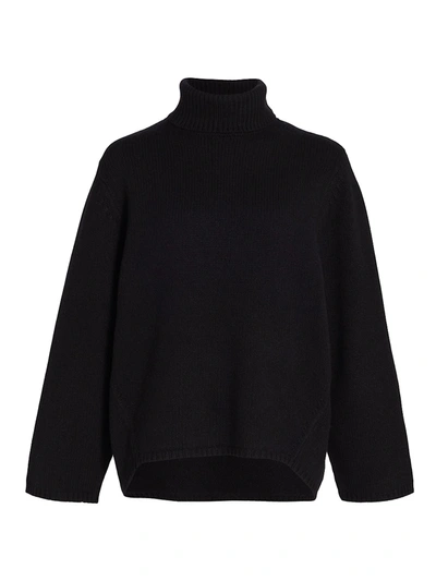 Shop Totême Women's Wool & Cashmere Turtleneck In Black