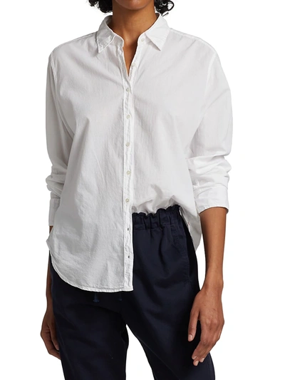 Shop Xirena Beau Cotton Shirt In White