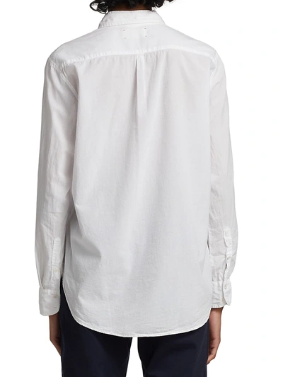 Shop Xirena Beau Cotton Shirt In White