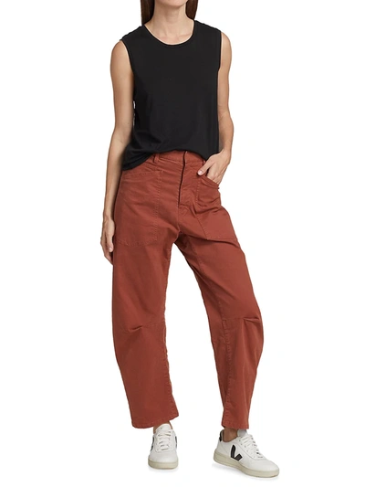 Nili Lotan Shon Barrel Jeans In Cream In Eggshell