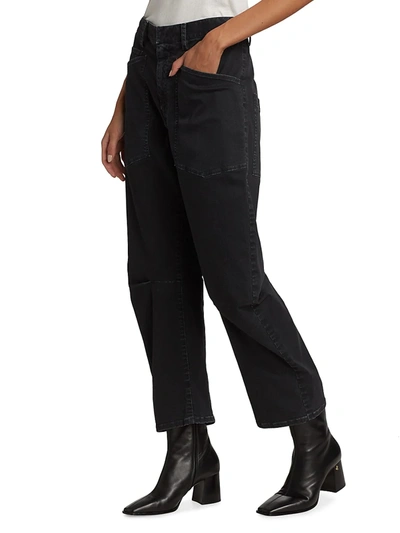 Nili Lotan Shon Barrel Jeans In Cream In Eggshell