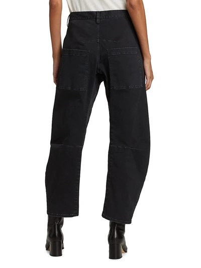 Nili Lotan Shon Barrel Jeans In Cream In Eggshell