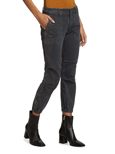 Shop Nili Lotan Women's Cropped Military Pants In Carbon