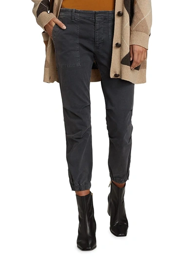 Shop Nili Lotan Cropped Military Pants In Maple