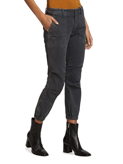 Shop Nili Lotan Cropped Military Pants In Maple