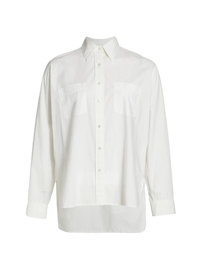 Shop Nili Lotan Women's Kelsey Button Front Shirt In White