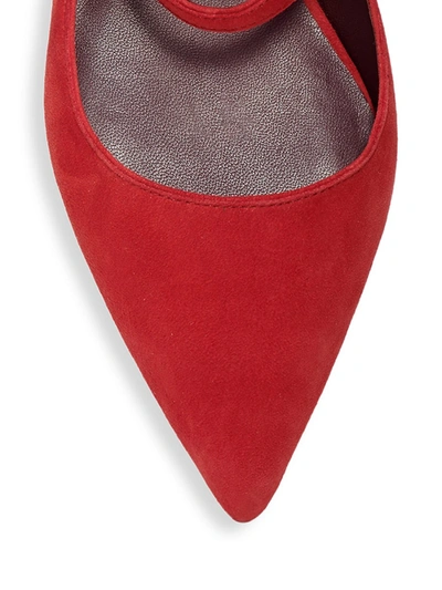 Shop Kate Spade Meg Suede Mules In Lava Falls