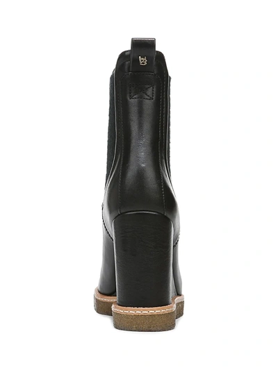 Shop Veronica Beard Women's Aari Leather Wedge Booties In Black