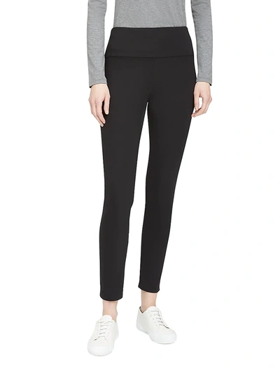 Shop Theory Women's Yoke-waist Stretch Leggings In Black