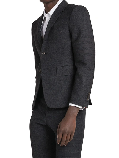 Shop Thom Browne Wool Two-button Sport Coat In Dark Grey